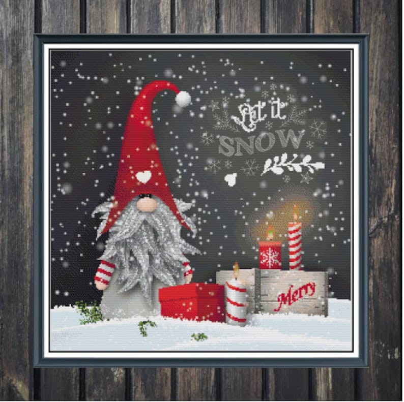 Let It Snow! Counted Cross Stitch Pattern