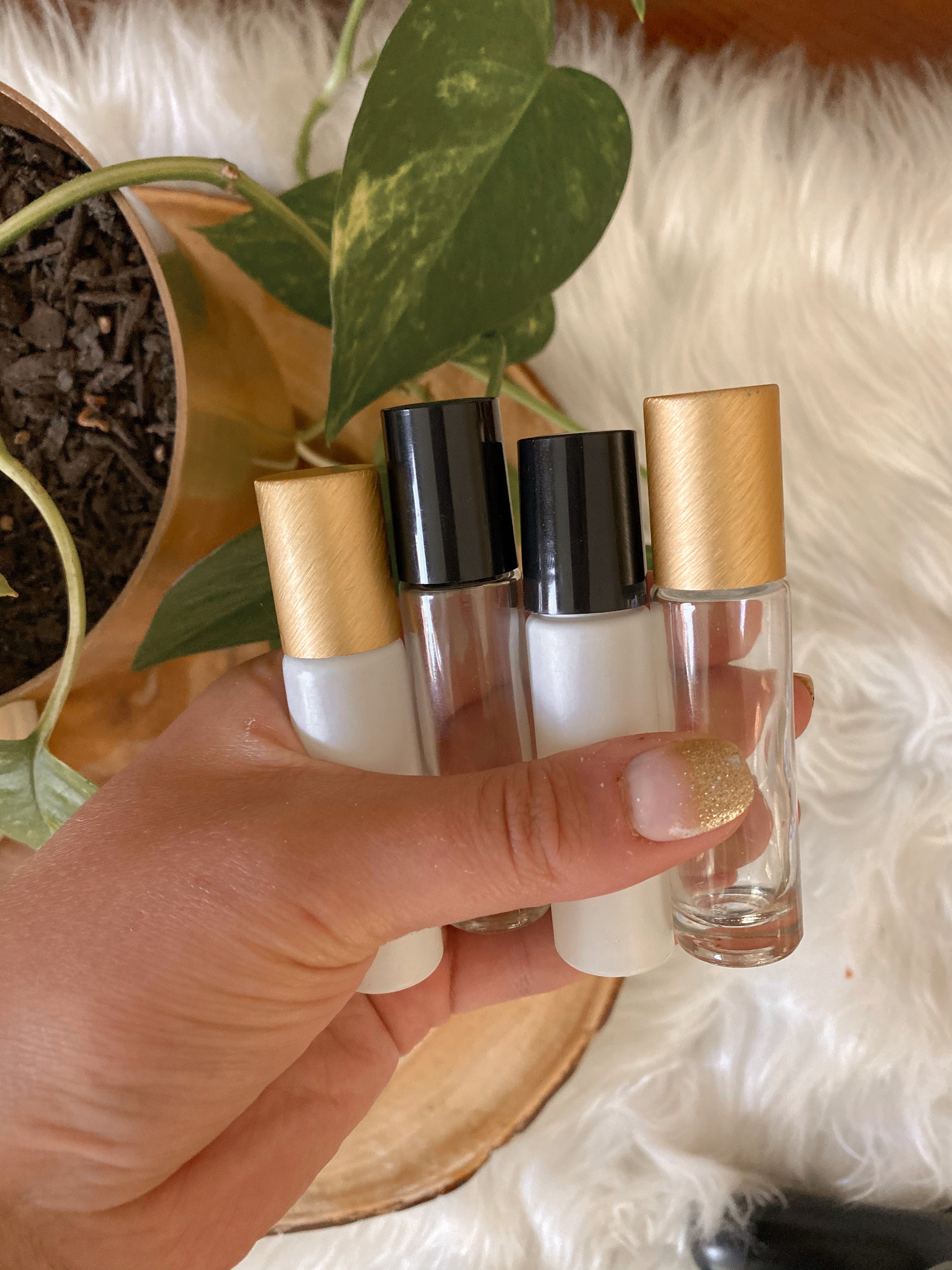 Set of Roller Bottles Set of 4 Set of 6 Matte White with Etsy