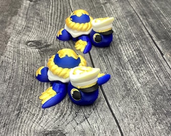 Marine Sailor Turtle | Flexi Articulated Toy | Nautical Desk Buddy | Ocean-Inspired Collectible | Fidget Gift for Sea Lovers