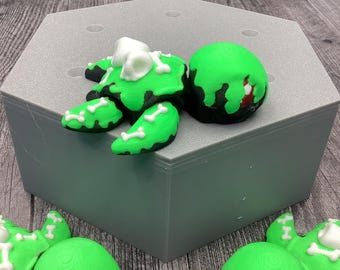 Poison Turtle | 3D Printed Fidget Toy | Articulated Flexi Turtle | Stress Relief Toy | Unique Turtle Gift for Kids & Adults