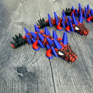 Spider-Man Inspired Dragon | 3D Printed Articulated Superhero Dragon Toy | Marvel Collectible | Fantasy Fidget Toy for Fans & Collectors image 6