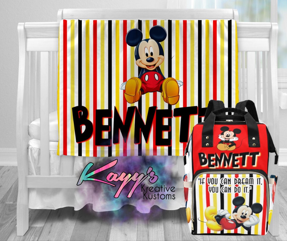 Personalized Diaper Bag Mickey Mouse 