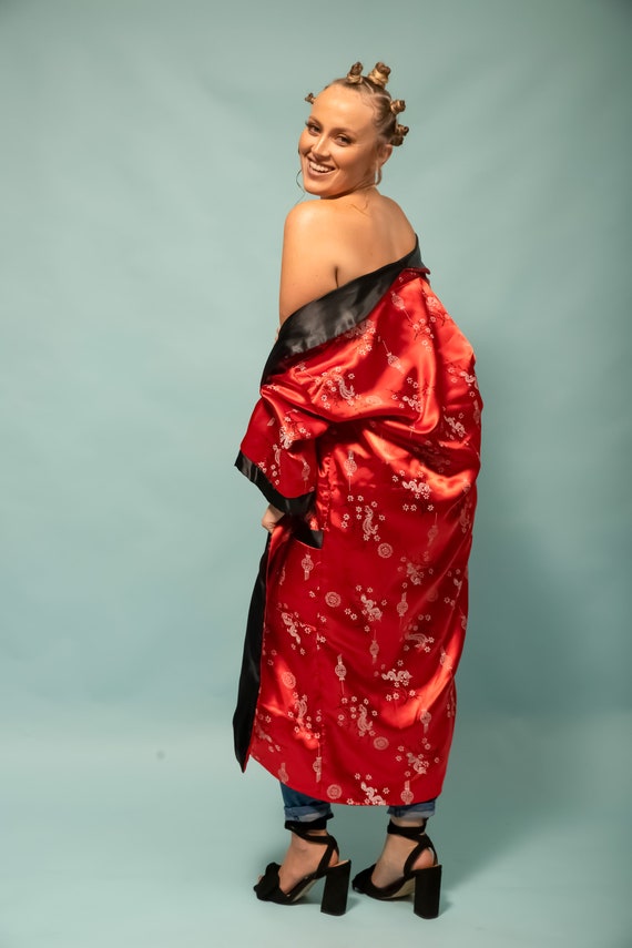 Red Japanese kimono
