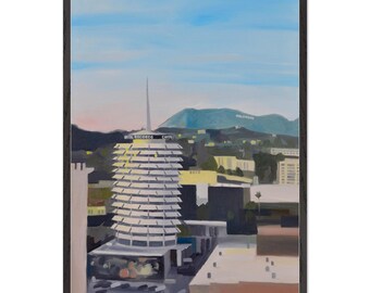 Capitol Records Building – Gerahmter Digitaldruck