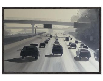 Rodovia de Los Angeles - Impressão digital emoldurada