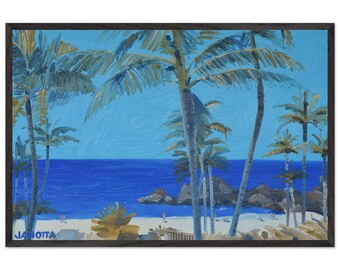 Black Rock Maui -Framed Digital Print