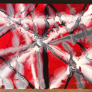 Van Halen Spray Tribute Abstract Art Painting 16x20 Canvas