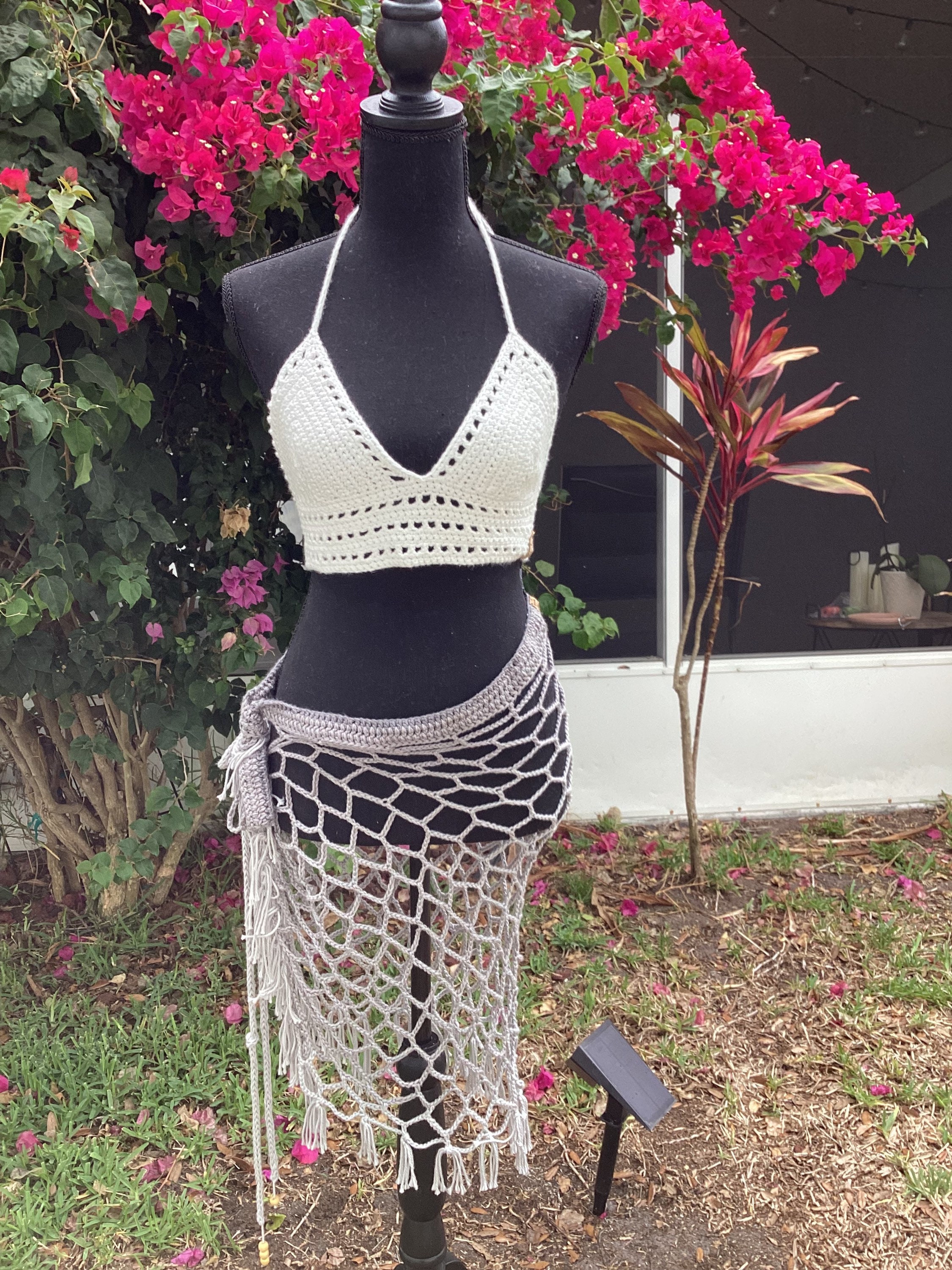 Boho Crochet Beach Cover Up Dress - Summer Evenings Sorted
