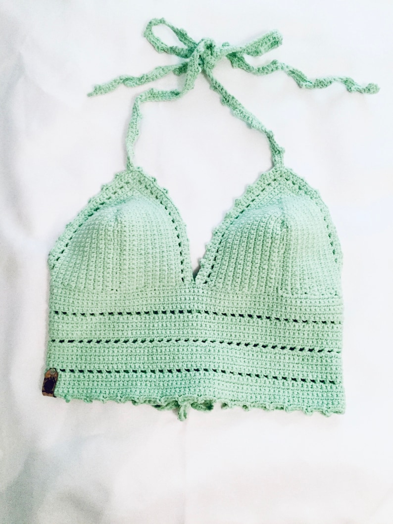 Women Crochet Crop Top/Hippie Clothes/Festival Top/Summer Top 