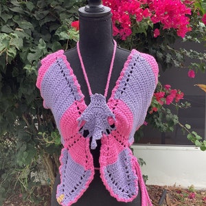 Butterfly Crochet Top