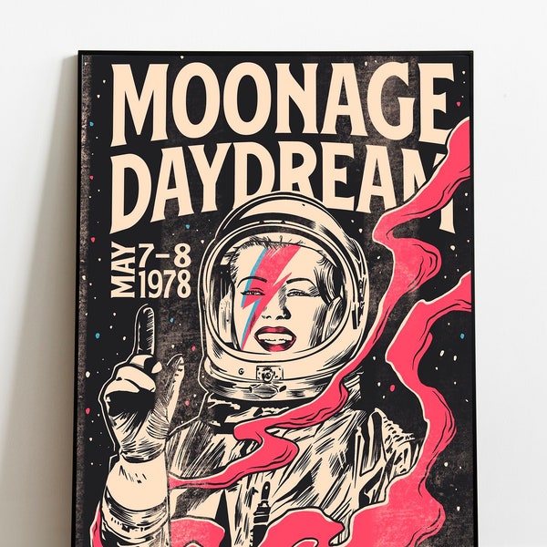 Moonage Daydream Poster (Hand Signed)