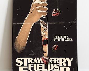Strawberry Fields Forever Inspired Twist Poster (Hand Signed)