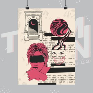 Póster ilustrado de Arabella, impresión vertical mate de arte urbano, decoración del hogar, idea de regalo, obra de arte vertical