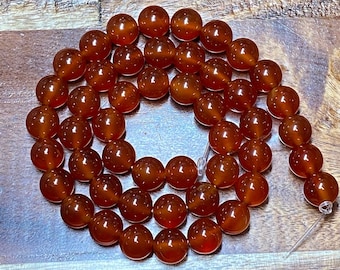 5A Carnelian/Red Agate: Stunning Natural Gemstone/Natural Stone Beads for Jewelry/Craft Making, Round; 4mm, 6mm, 8mm, 10mm