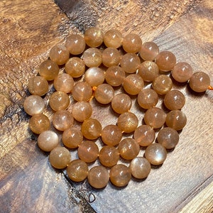 Impressive Natural Golden Sunstone Gemstone Beads for Jewelry/Craft Making, Round: 4mm-10mm