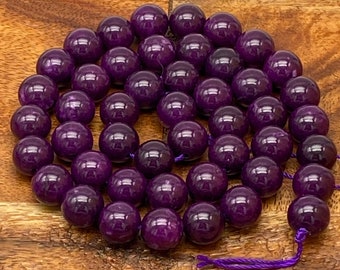 Echte natuurlijke sugiliet edelsteenkralen voor sieraden/ambachten, rond: 4 mm-10 mm