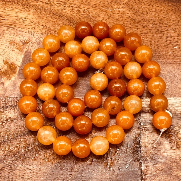 Delightful Natural Orange Aventurine Gemstone Beads for Jewelry/Craft Making: 4mm, 6mm, 8mm, 10mm