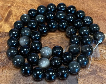 7A シルバーオブシディアン：ジュエリー/クラフト製作用の最高品質の