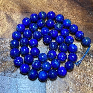 5A Lapis Lazuli: Immaculate 100% Natural Stone/Gemstone Beads for Jewelry/Craft Making, Round; 4mm, 6mm, 8mm, 10mm