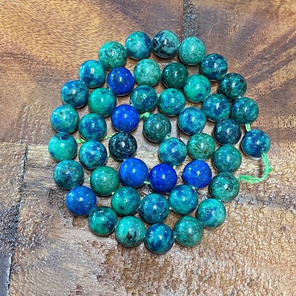 Highest Grade Natural 5A Azurite Gemstone Beads for Jewelry/Craft Making, Round: 4mm, 6mm, 8mm, 10mm, 12mm