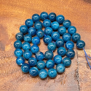 Incredible 5A Quality Natural Apatite Gemstone Beads for Jewelry/Craft Making, Round: 6mm, 8mm, 10mm