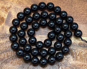 Grand Natural 5A Genuine Black Tourmaline Gemstone/Natural Stone Beads for Jewelry/Craft Making, Round: 4mm, 6mm, 8mm, 10mm