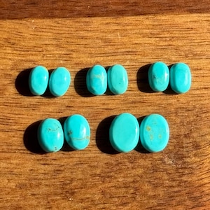 Prachtige natuurlijke Arizona lichtblauwe turkoois ongekalibreerde cabochons (10 stuks per verpakking)