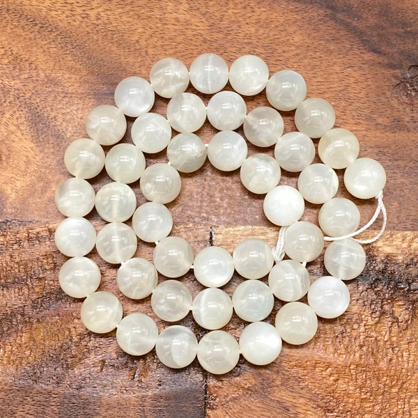 Impressive Natural 5A White Moonstone Gemstone Beads for Jewelry/Craft Making, Round: 6mm, 8mm, 10mm