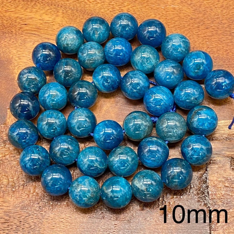 Incredible 5A Quality Natural Apatite Gemstone Beads for Jewelry/Craft Making, Round: 6mm, 8mm, 10mm 10mm