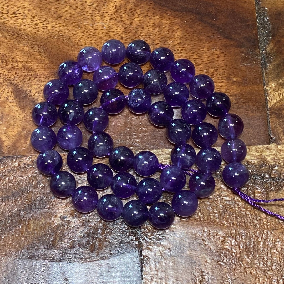 Admirable 4A Quality Natural Dark Amethyst From Zambia Gemstone Beads ...