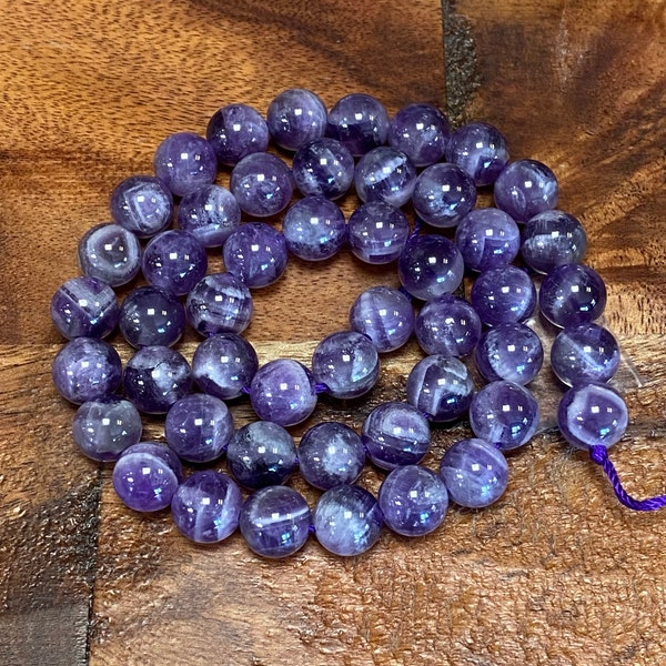5A Chevron Amethyst: Amazing Quality Natural Gemstone/Natural Stone Beads for Jewelry/Craft Making, Round; 4mm, 6mm, 8mm, 10mm