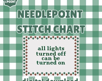 Padrão de bordado "Ligue para sua mãe", desenho "Luzes acesas" (Download digital)