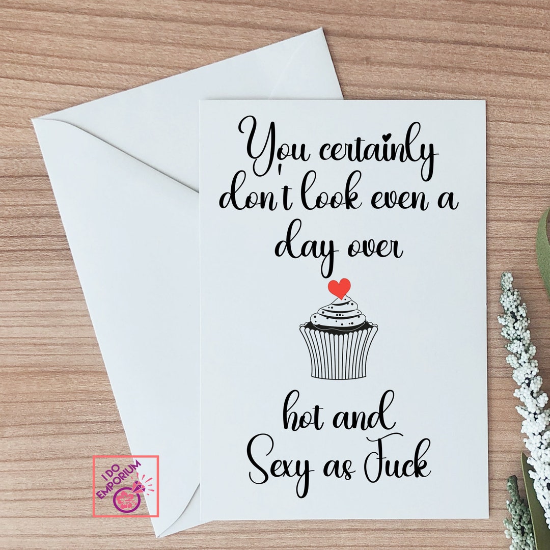 Naughty Birthday Card, Sexy Adult Card,