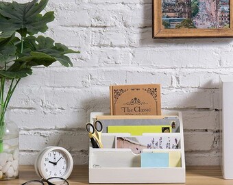 White Desk Organizer Etsy