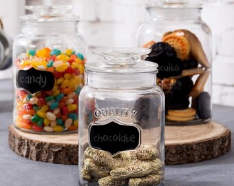Candy Jars Set Of 3 Etsy