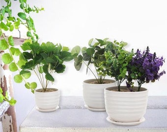 Set Of 3 Planters Etsy