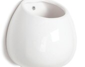 White Ceramic Wall Mounted Vase