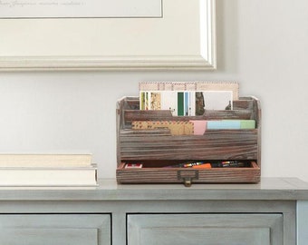 Mail Organizer Desk Etsy