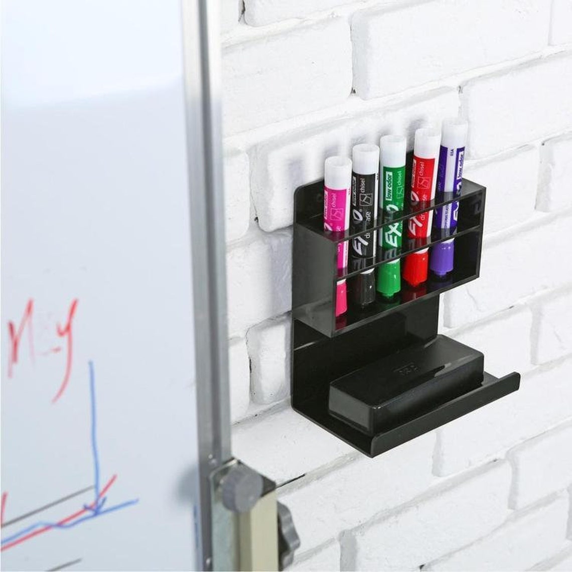 Whiteboard Marker Holder Black Acrylic Dry Erase Marker and Etsy