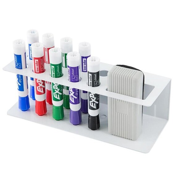 Expo Marker Holder for Dry Erase Boards Modern Simple White Etsy