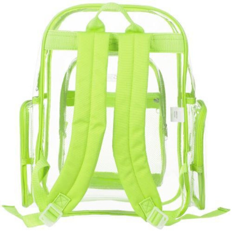 Clear Security Backpack With Yellow Trim Etsy