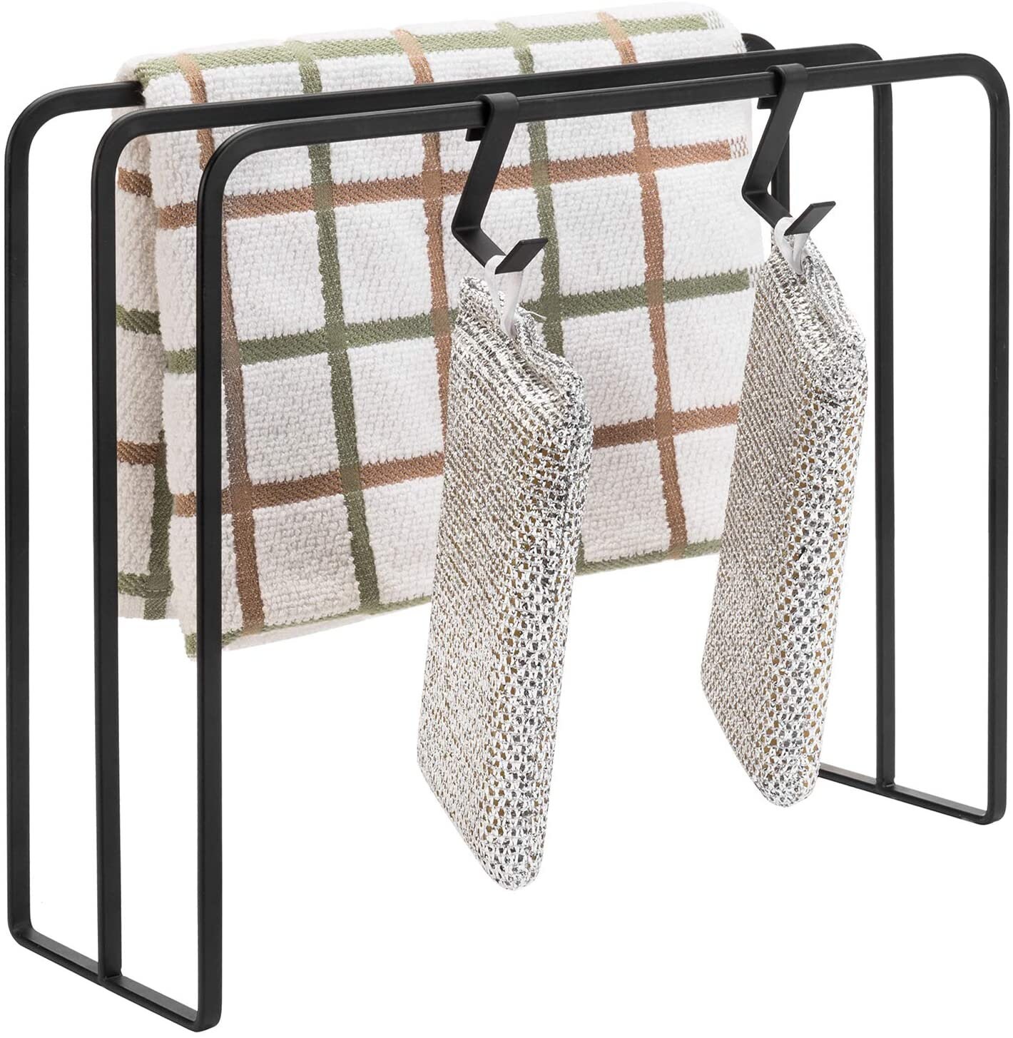 Dualbar Kitchen Countertop Dishcloth Drying Rack With 2 Etsy