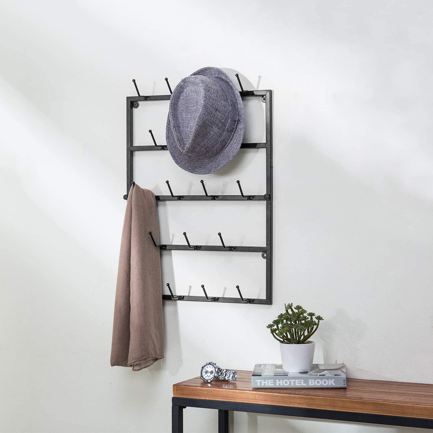 Modern Matte Black Metal Hat Rack for Wall Hat Organizer Etsy