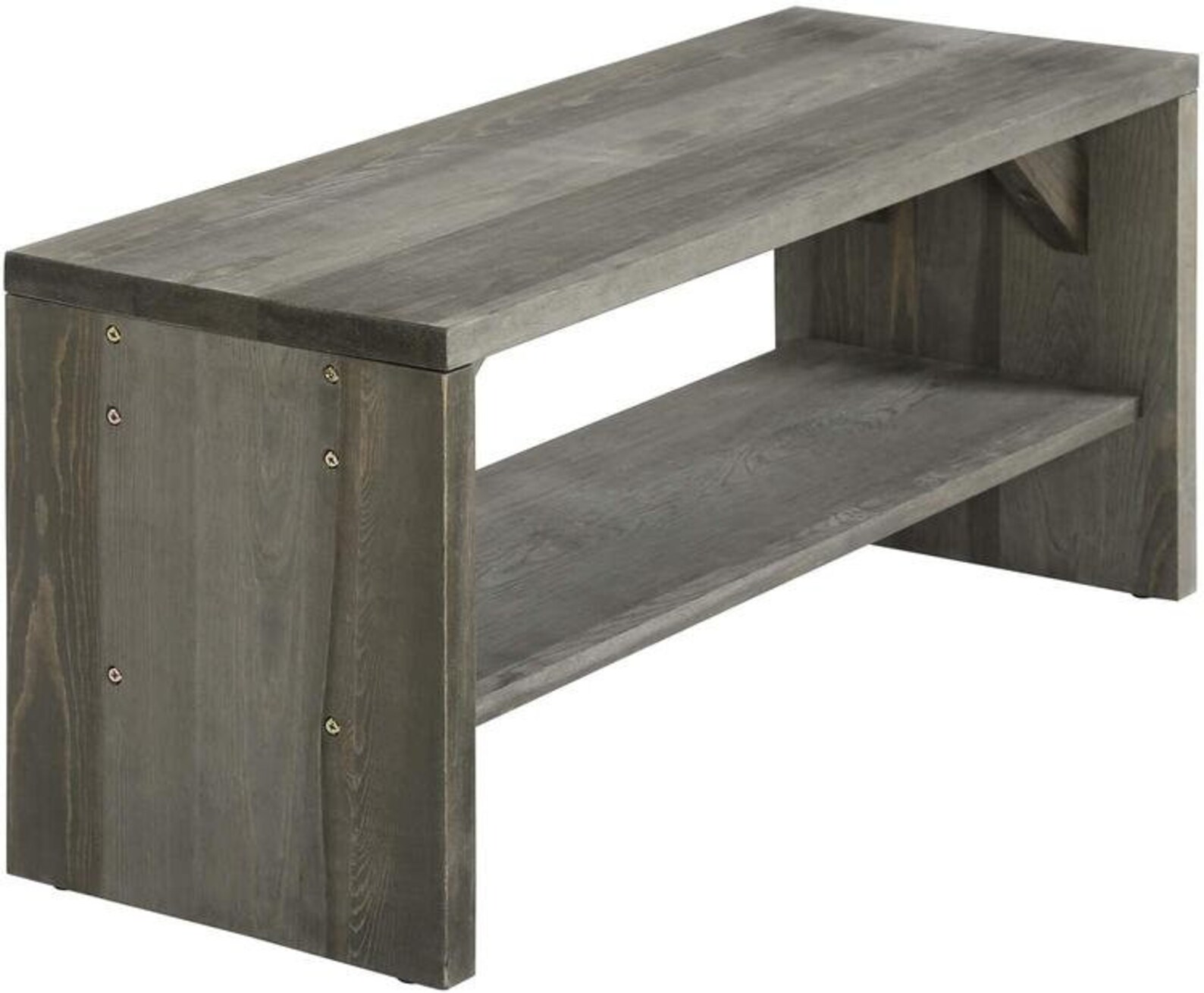36 Inch Gray Solid Wood Entryway Bench Seat with Shoe Storage Etsy