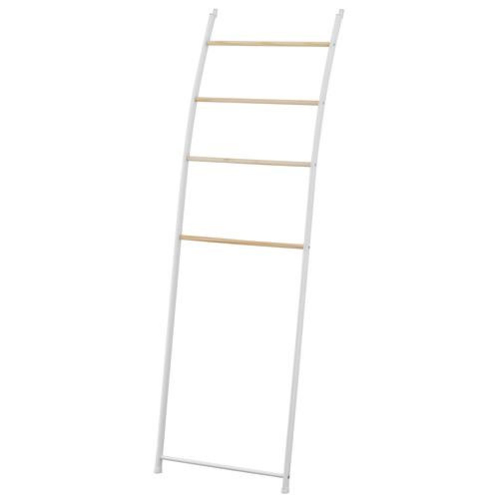 White Metal Bath Towel Ladder Wall Leaning Towel Rack Etsy