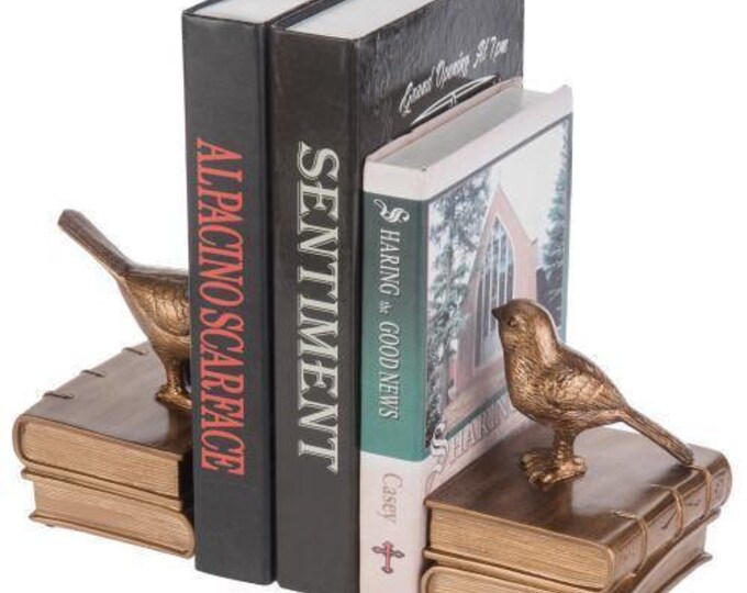 Vintage Brass Bird Bookends Etsy
