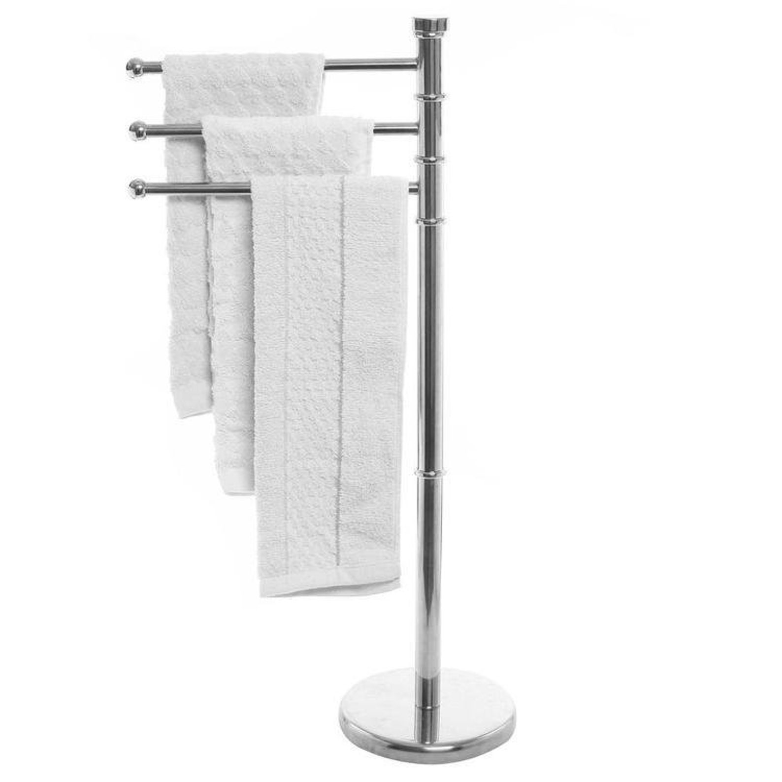 Free Standing Towel Rack Stand Stainless Steel Swivel Towel Etsy
