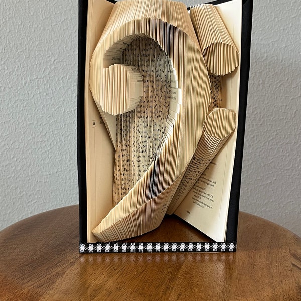 Bass Clef Book Folding Pattern