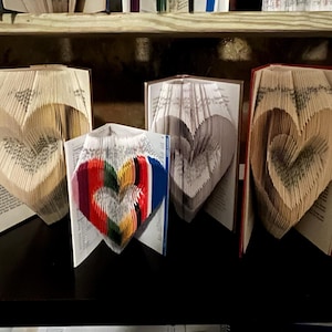 Simple Double Heart Book Folding Pattern