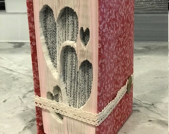 Happy Hearts Book Folding Pattern